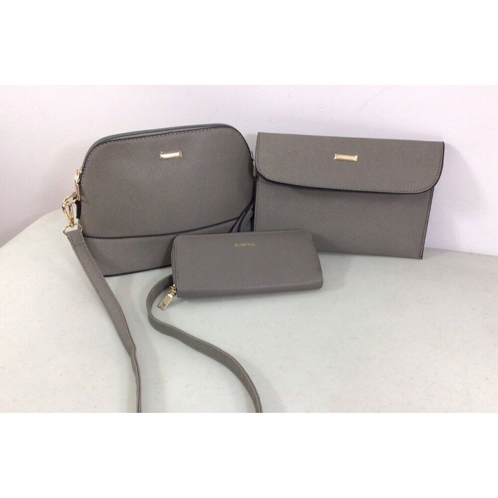 Elim Paul Crossbody Bag Set Wallet Pouch New